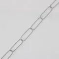 Stainless steel paperclip chain 7.6mm width for DIY handmade jewelry accessories - Style 4# Chain / 1m