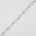 Stainless steel paperclip chain 5# width 5.1mm wire 1.2mm DIY jewelry making accessory - Style 5# Chain / 1m