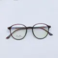 Small round TR90 eyeglasses frame retro vintage clear glasses optical frame L167 - Brown