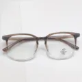 Large frame gradient brown optical glasses frame anti blue light TR myopia spectacle frame - Gradient Tea