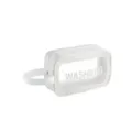 White transparent makeup bag portable travel wash bag waterproof cosmetic storage pouch - Small White