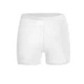 Short de sport blanc uni pour femme confortable extensible fitness danse yoga tenue basique. - Taille unique / Bas / Blanc