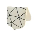 Weißer magnetischer Geldbeutel mit geometrischem Muster, tragbare Golf Sport Lederklammer. - Weiß