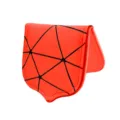 Magnetischer Geldklammer Golf Marker rotes geometrisches Dreieck Muster Falttasche - Rot