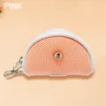 Oranger Netto-Golfballbeutel Taillenhängende Aufbewahrungstasche mit Totenkopf Logo Variante - Rosa