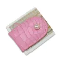 Rosa Krokodil-Muster magnetische Geldklammer Golf Hut Clip mit Totenkopf Metall Logo. - Rosa