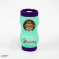 Golf ball sleeve holder neoprene 3D small waist bag green portable golf accessory storage pouch - Green