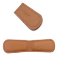 Mini billetera magnetica de cuero PU marron clip para billetes delgado estilo minimalista - Tostado