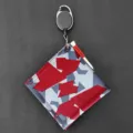 Kit de serviette de golf avec enrouleur camouflage double flanelle et accessoires de tee - Rouge