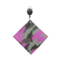 Toalla de golf de camuflaje con mosquetón retráctil para limpieza de bolas de golf - Rosa