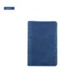 Custodia per passaporto blu in ecopelle PU con texture coccodrillo, elegante portacarte. - Blu