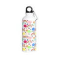 Gourde en aluminium à motif de dessin animé coloré avec mousqueton, version blanche. - 500ml / Style 1