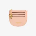 Rosa Mini Kartenhalter Geldbörse mit Schlüsselanhänger Ring und Kartenfächern für Damen. - Rosa
