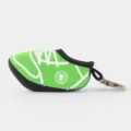 Mini schuhfoermige Golfballtasche, Neopren Golftasche mit Metallclip fuer Outdoor Sport. - Grün