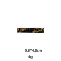 Leopard print hair clip geometric minimalist side barrette fashion hair accessories women - 4.8cm / Leopard Print