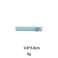 Detailed view of the elegant light blue barrette showing its smooth surface and compact size. - 4.8cm / Light Blue