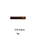 Tortoiseshell hair clip elegant side barrette minimalist resin hair accessories for women. - 4.8cm / Brown