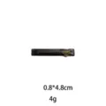 Detailed view of the elegant black hair clip showing texture, compact size and lightweight design. - 4.8cm / Dark Gray