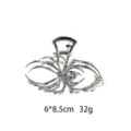 Gotische Metall Spinne Haarklammer mit Strass und Perlen fuer einzigartiges Styling 1Stk - Große Spinne Stil mit Perle und Strass (1182-2) / 6x8.5cm