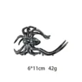 Gothischer Metall Spinnen Haarklammer Clip für Halloween Styling und Haarschmuck Accessoires. - Gotisch Dunkel Große Spinne Stil (1182-4) / 6x11cm