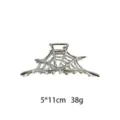 Gothic metal hair claw clip spider web hair accessory for women styling 5x11cm 38g - Punk Style 3D Spider Web Style (1182-8)