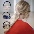 Franse stijl elegante ovale hars haarband met gouden rand voor haaraccessoires - Set 2
