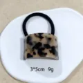 Minimalistische schildpad gekromde haarelastiek, elegante paardenstaartouder haaraccessoire. - 1105-3