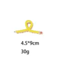 Kreative Bleistift Haarklammer Metall gelb Haarschmuck 4.5x9cm für modischen Alltag - Gelb