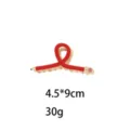 Kreative rote Bleistift Haarclaw Metall Haarnadel süsses Schreibwaren Styling Accessoire Damen - Rot