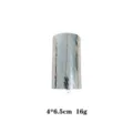 Pince a cheveux queue de cheval en metal argente accessoire mode coiffure 4x6.5cm - Argent Brossé