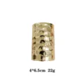 Attache queue de cheval métallique dorée martelée 4x6.5cm accessoire élégant femme - Or Nid d'Abeille