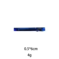 Korean style blue side hair clip for bangs and stray hair, lightweight design, 0.5x6cm size. - 6cm / Blue