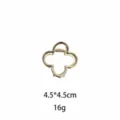 Goldene vierblättrige Kleeblatt Haarklammer elegante Metall Haarspange für Damen Styling - M
