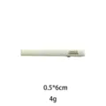White minimalist hair clip, 0.5x6cm compact size for bangs and side hair styling daily. - 6cm / White