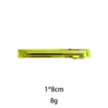 Transparent yellow hair clip for women, stylish side barrette hair accessory for daily wear. - 8cm / Bright yellow