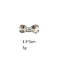 Crystal heart hair clip sweet rhinestone duckbill hairpin cute mini side hair accessories - White