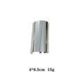 Metallic curved hair hook ponytail cuff stylish hair accessory for women daily wear 4x6.5cm - 4x6.5cm / Silver Polished