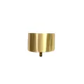 Pince à queue de cheval en métal doré brossé minimaliste, accessoire de coiffure élégant. - Brossé / Or Brossé