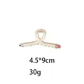 Creative pencil shaped hair claw clip metal hair accessory for daily styling girls - White