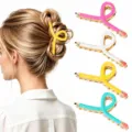 Cute pencil hair claw clip metal hairpin fashion hair accessories for women girls styling - Set 5 (4 Pieces)