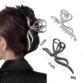 Metal liquid hair claw clip abstract irregular hair catch big hairpin hair styling accessory - Modern Deconstructed Style (Set 9) / 2 Pcs/Set