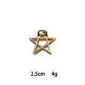 Mini gold star metal hair claw clip 2.5cm compact fashion accessory for daily styling. - Star Style (1162-6) / Gold