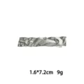 Nahaufnahme des unregelmäßigen Metall-Haarclips, der ein einzigartiges Lavatektur-Design zeigt. - Lava-Textur unregelmäßiger Stil (1165-45)