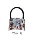 Stijlvolle ovale acetaat haarelastiek voor dames, elegante haartoebehoren paardenstaart. - 1105-1