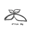 Large liquid metal hair claw clip abstract butterfly hairpin elegant hair accessories 6*11cm - Liquid Streamline Butterfly Fish Tail Style (1166-3) / 1 Piece
