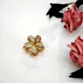 Gouden bloem haarhaakje kleine metalen haaraccessoire voor elegante dagelijkse haarstyling. - Bloem / S / Goud