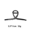 Large metal hair claw clip liquid cross styling hair accessory for thick hair styling elegant - Cross Liquid Style (1166-5) / Silver