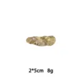 Goldene Wellen Haarklammer Legierung Seitenclip minimalistisches Haaraccessoire 2x5cm 8g - Unregelmäßiger Wellentextur Stil (1165-25)