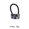 Modieus acetaat haarrekkertje ovaal elastisch paardenstaart haartoebehoor voor dames 2x4cm - 1105-8