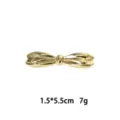 Goldene Legierung Schleife Haarnadel Zubehör, kleine Größe 1,5x5,5cm 7g modisches Teil. - Goldener Schleife Stil (1165-14)